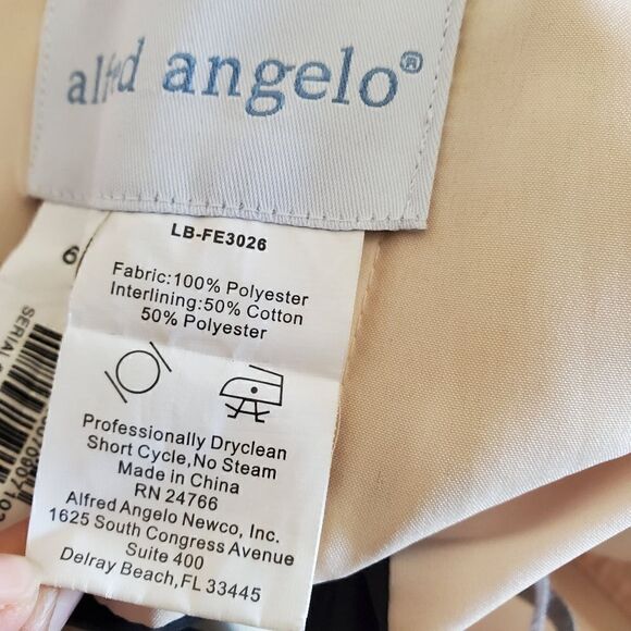 ALFRED ALGELO Women's Maxi Dress Black/ Nude Size 35  Medium Whimsogoth Formal - Picture 10 of 10